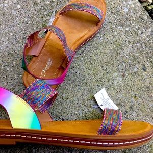 Size 10 brand new rainbow sandals